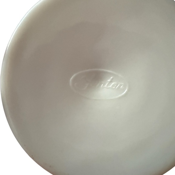 Vintage Fenton Hobnail Milk Glass Compote Vase with Paneled Stem - Picture 5 of 7